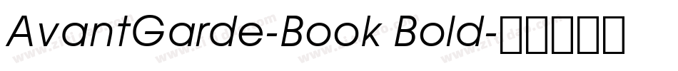 AvantGarde-Book Bold字体转换
